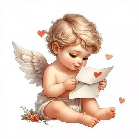 AI Video from prompt: The Angel smiles and sends a kiss