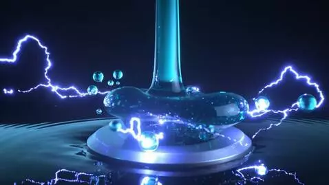 AI Video from prompt: Macro slow-motion ASMR: sleek black magnetic flu