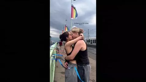 AI Video from prompt: Passionate kissing