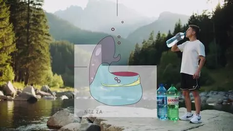 AI Video from prompt: Educational video about mineral water. Mountain 