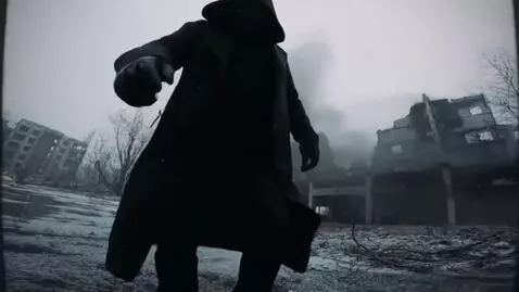 AI Video from prompt: Old VHS camcorder handheld camera  is filming fr