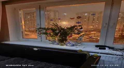 AI Video from prompt: Santa Claus climbed in the window and left a red