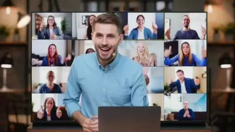 AI Video from prompt: The analytical marketing agency is holding an on