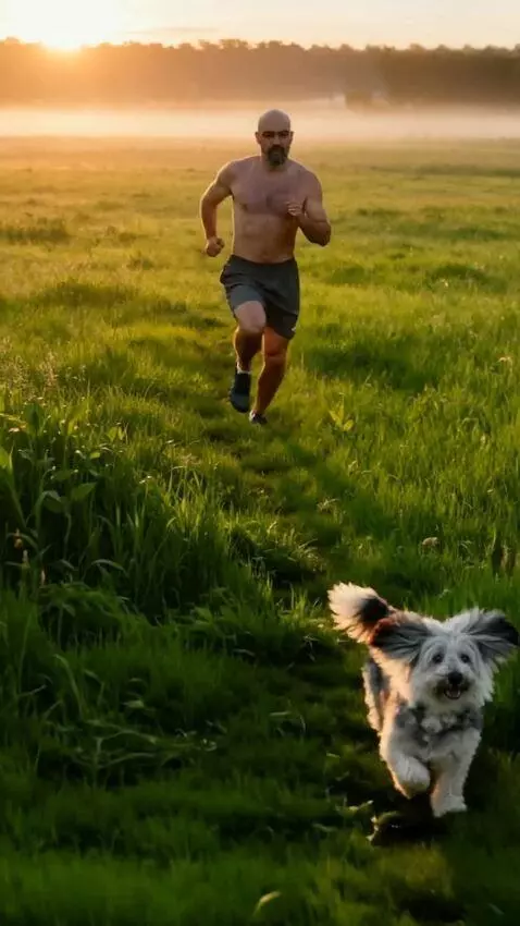 AI Video from prompt: A realistic video. A man, an exact replica of th