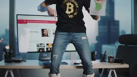 AI Video from prompt: Dancing And Begging For Bitcoin On Reddit