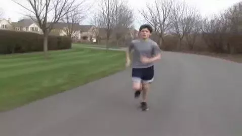 AI Video from prompt: a boy running a