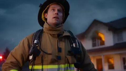 AI Video from prompt: Make a youtube shorts video where a white fire s