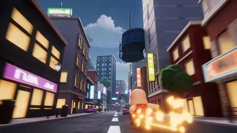 AI Video from prompt: A fun and colorful Roblox cinematic video for ki