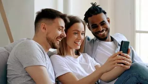 AI Video from prompt: Create a vertical 9:16 UGC-style video of two fr