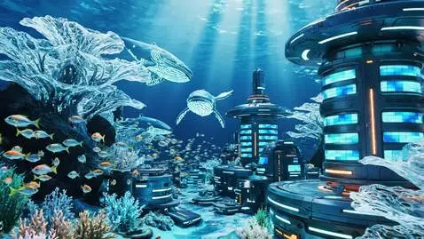 AI Video from prompt: "Cyclical live wallpaper for PC, duration of 4-5