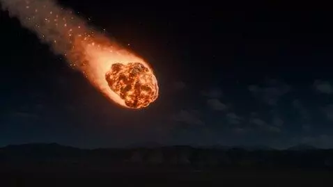 AI Video from prompt: a storm  has appeared and a meteor has a big imp