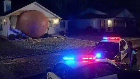 AI Video from prompt: A big forehead with pimples and no face on it co