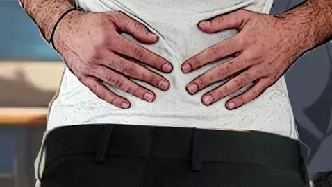 AI Video from prompt: hands stroke the fabric and under the black clot