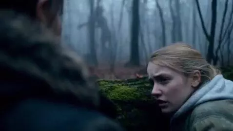 AI Video from prompt: A young Russian woman named Katya is filming an 