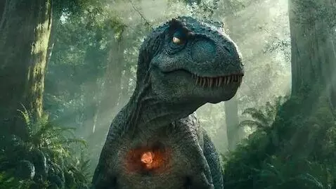 AI Video from prompt: A dinozor has a new eyes and eyes are changing l