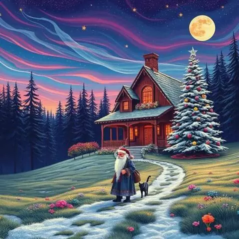 AI Video from prompt: Santa clause walking