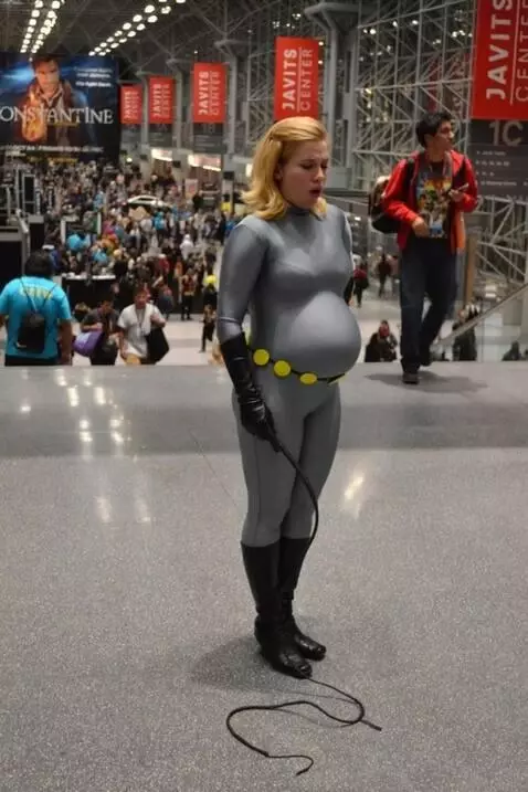 AI Video from prompt: her stomach growling and take a fart and diarrhe