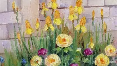 AI Video from prompt: Impressionist oil painting on canvas, urban flow