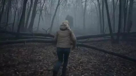 AI Video from prompt: A young Russian woman named Katya is filming an 