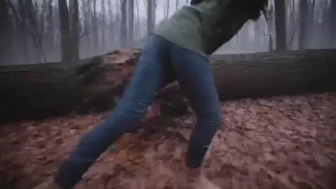 AI Video from prompt: A young Russian woman named Katya is filming an 