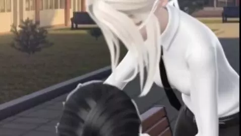 AI Video from prompt: She puts that girl on the bench.