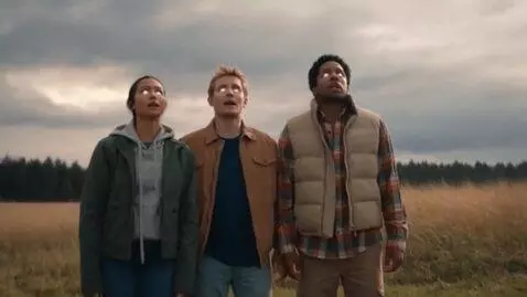 AI Video from prompt: They get white eyes and then they fly up with wh