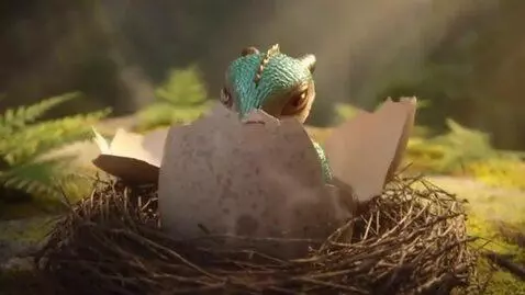 AI Video from prompt: egg has a little dragon  and later dragon appear