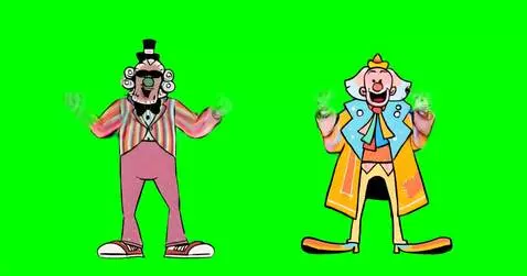 AI Video from prompt: characters dancing mechanically and roboticaly