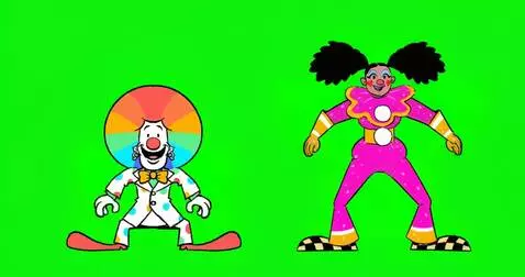 AI Video from prompt: characters dancing mechanically and roboticaly