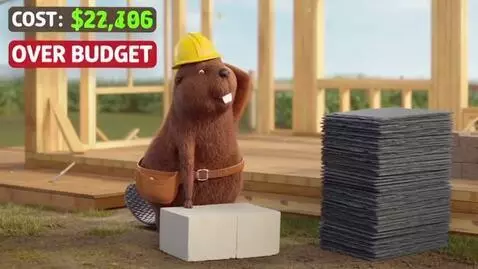 AI Video from prompt: A video ad is needed. It depicts two beavers cho