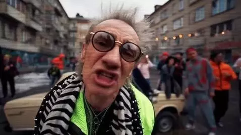 AI Video from prompt: A beatboxer, a mumble rapper and a break dancer 