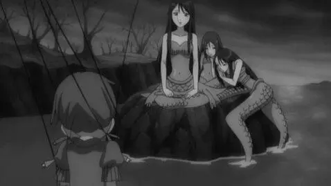 AI Video from prompt: The illustrations are black and white, dark, and