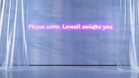 AI Video from prompt: Semi-transparent walls shimmer in quiet light. T