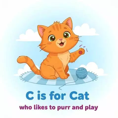 AI Video from prompt: A fluffy, ginger tabby cat with bright, curious 