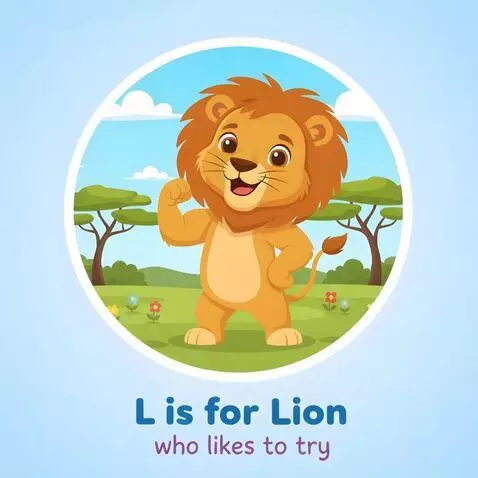 AI Video from prompt: A confident and cute lion cub with a fluffy mane