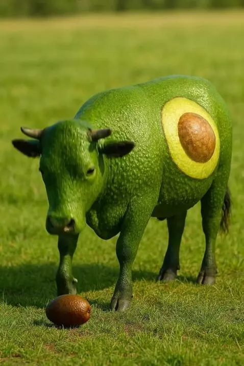 AI Video from prompt: A 5-second realistic cinematic video of a cow in