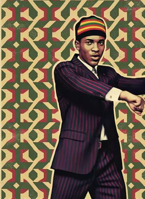 AI Video from prompt: jamaican-rudebwoy-skankin-dancin