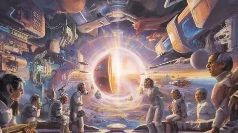 AI Video from prompt: The camera glides smoothly through a futuristic 