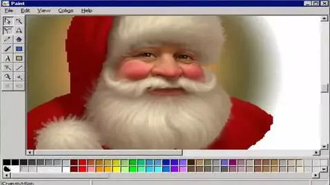 AI Video from prompt: Photorealistic vintage Santa Claus drawing in ol
