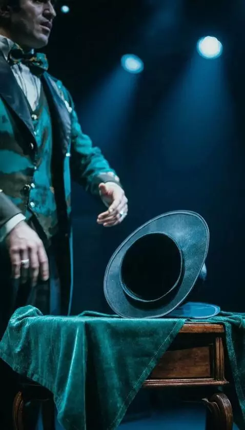 AI Video from prompt: Magician works magic