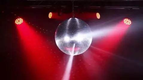 AI Video from prompt: red and white disco lights