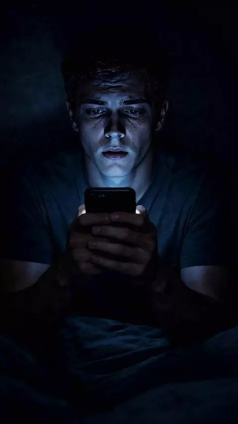 AI Video from prompt: Slow push-in toward face, subtle eye movement, s