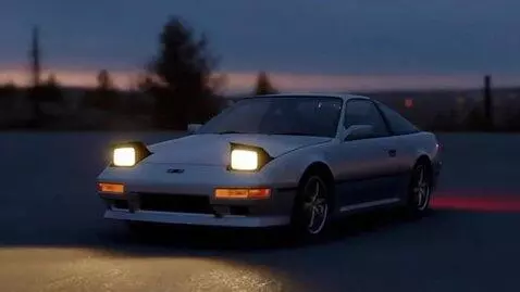 AI Video from prompt: an ibishu bx-200 with pop up head lights