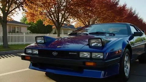 AI Video from prompt: an ibishu bx-140  with pop up head lights