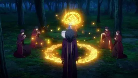 AI Video from prompt: The sorcerers perform a ritual, fall to their kn