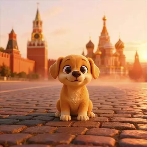 AI Video from prompt: My dog runs around the park for hours, then he's