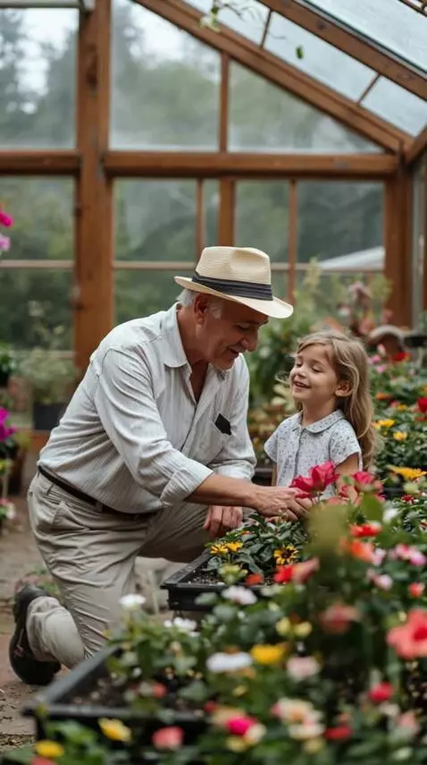 AI Video from prompt: An elderly man is telling a girl something. **Th