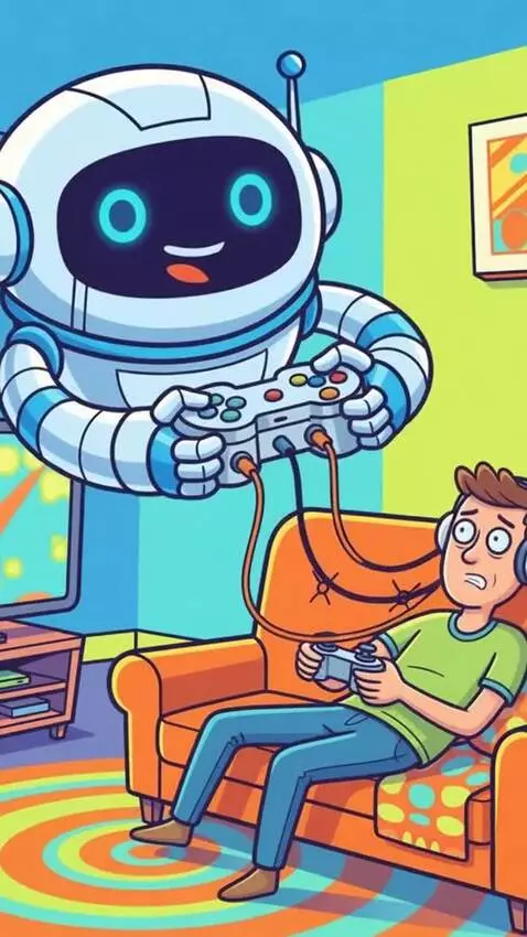 AI Video from prompt: Title: “When AI Joins the Game!”  [Voiceover Scr