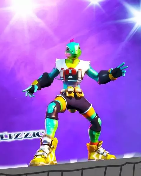 AI Video from prompt: Lizard dude is dancing on stage like Michael Jac