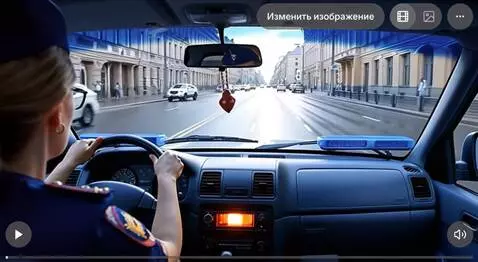 AI Video from prompt: Early morning. Russia. A city street. Wet asphal